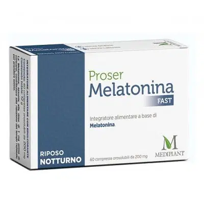 PROSER MELATONINA FAST 60 COMPRESSE OROSOLUBILI PROSER MELATONINA FAST 60 COMPRESSE OROSOLUBILI