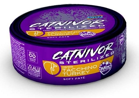 Catnivor Sterilized Tacchino 80 G