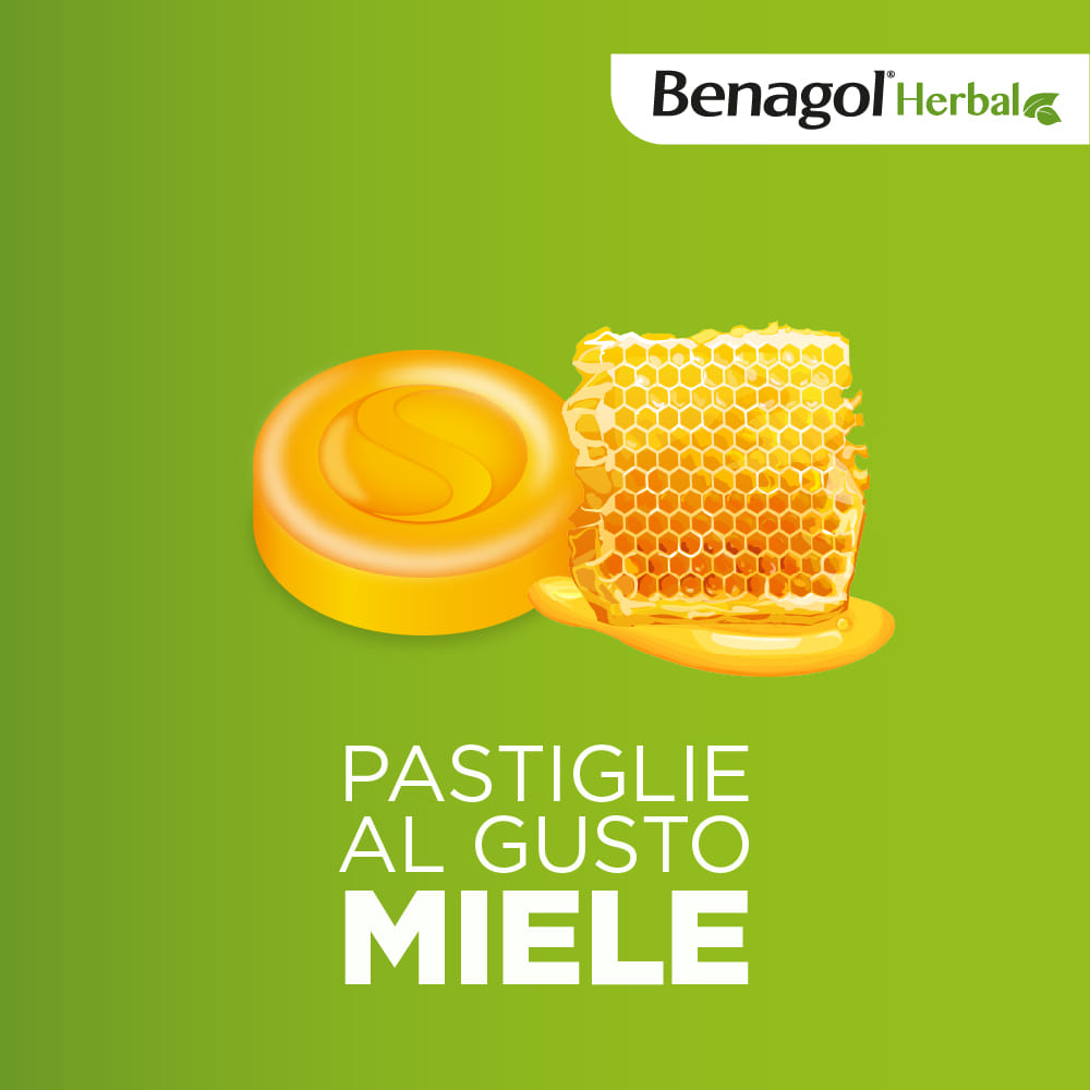 BENAGOL HERBAL MIELE 24 CPR