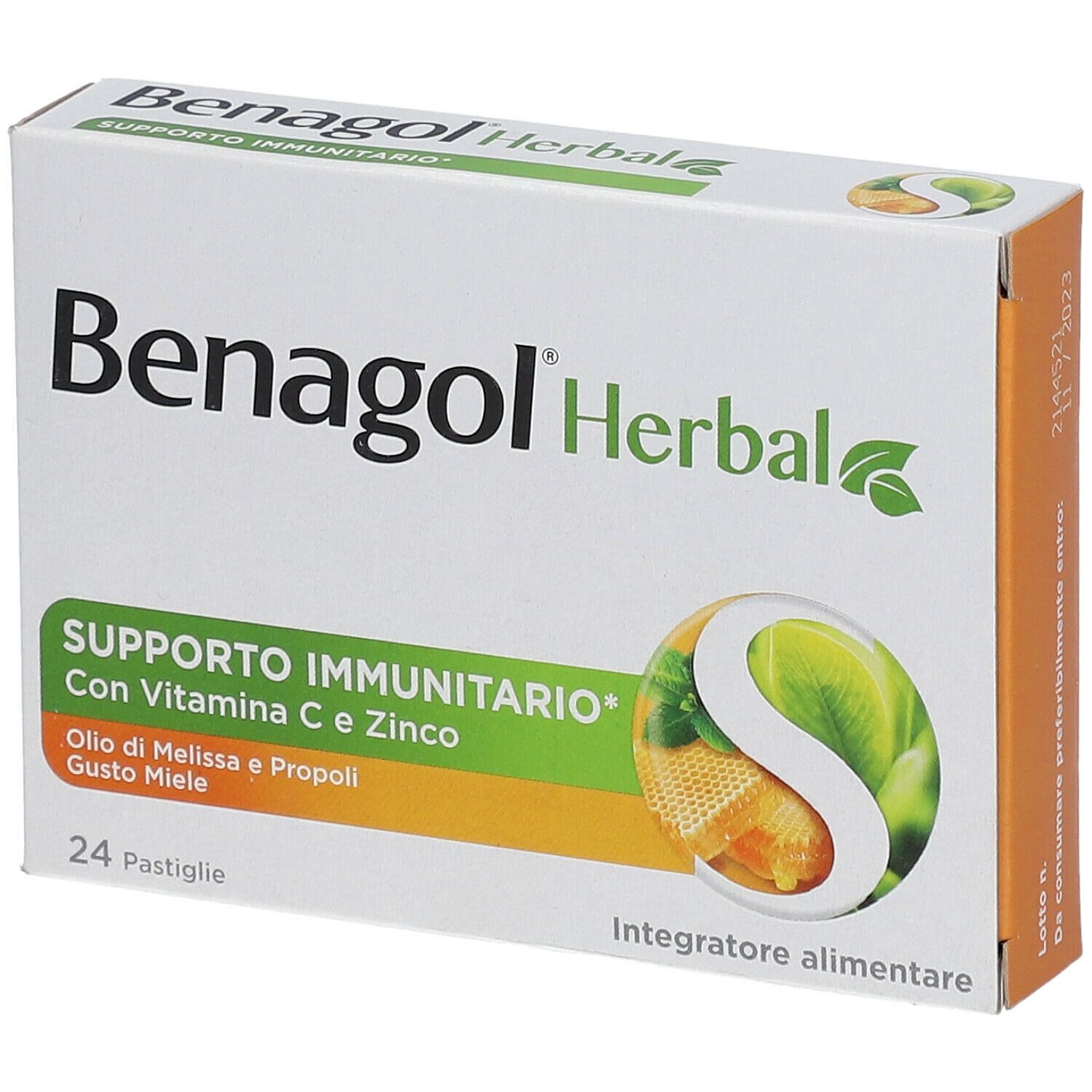 Benagol Herbal Miele 24 Pastiglie