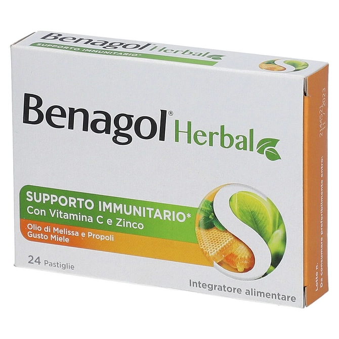 Benagol Herbal Miele 24 Pastiglie
