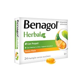 Benagol Herbal Miele 24 Pastiglie