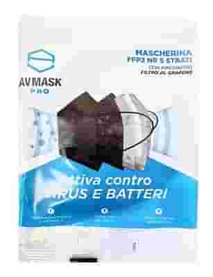 AVMASK PRO MASCHERINA FFP2 IIR 5 PEZZI