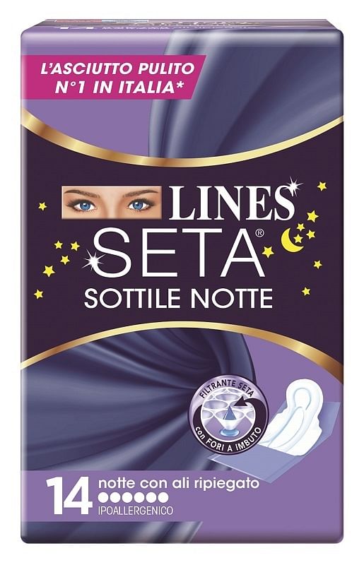 Lines Seta Sottile Notte Con Ali 14 Pezzi