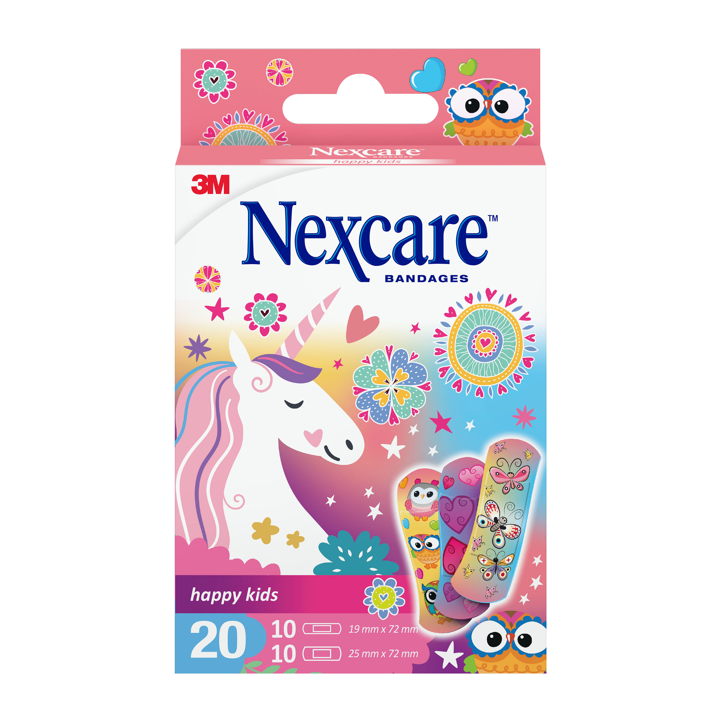 Cerotto Nexcare Happy Kids Magic Bambine 20 Pezzi