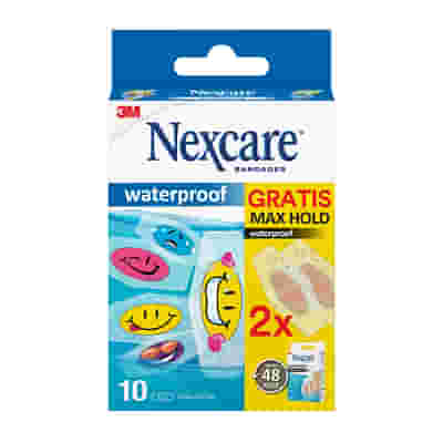 CEROTTO NEXCARE WATERPROOF TATOO 10 PEZZI PROMO PACK + 2 CEROTTI NEXCARE MAX HOLD IN OMAGGIO