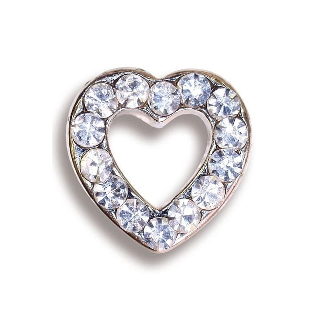 Bjt256 Orecchini Heart Pave Stainless Steel