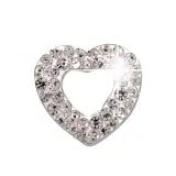 BJT257 ORECCHINI OPEN HEART STAINLESS STEEL