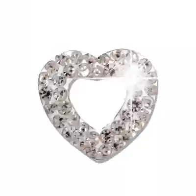 BJT257 ORECCHINI OPEN HEART STAINLESS STEEL