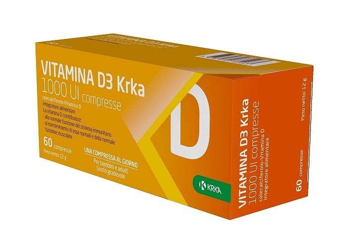 Vitamina D3 Krka 1000 Ui 60 Compresse