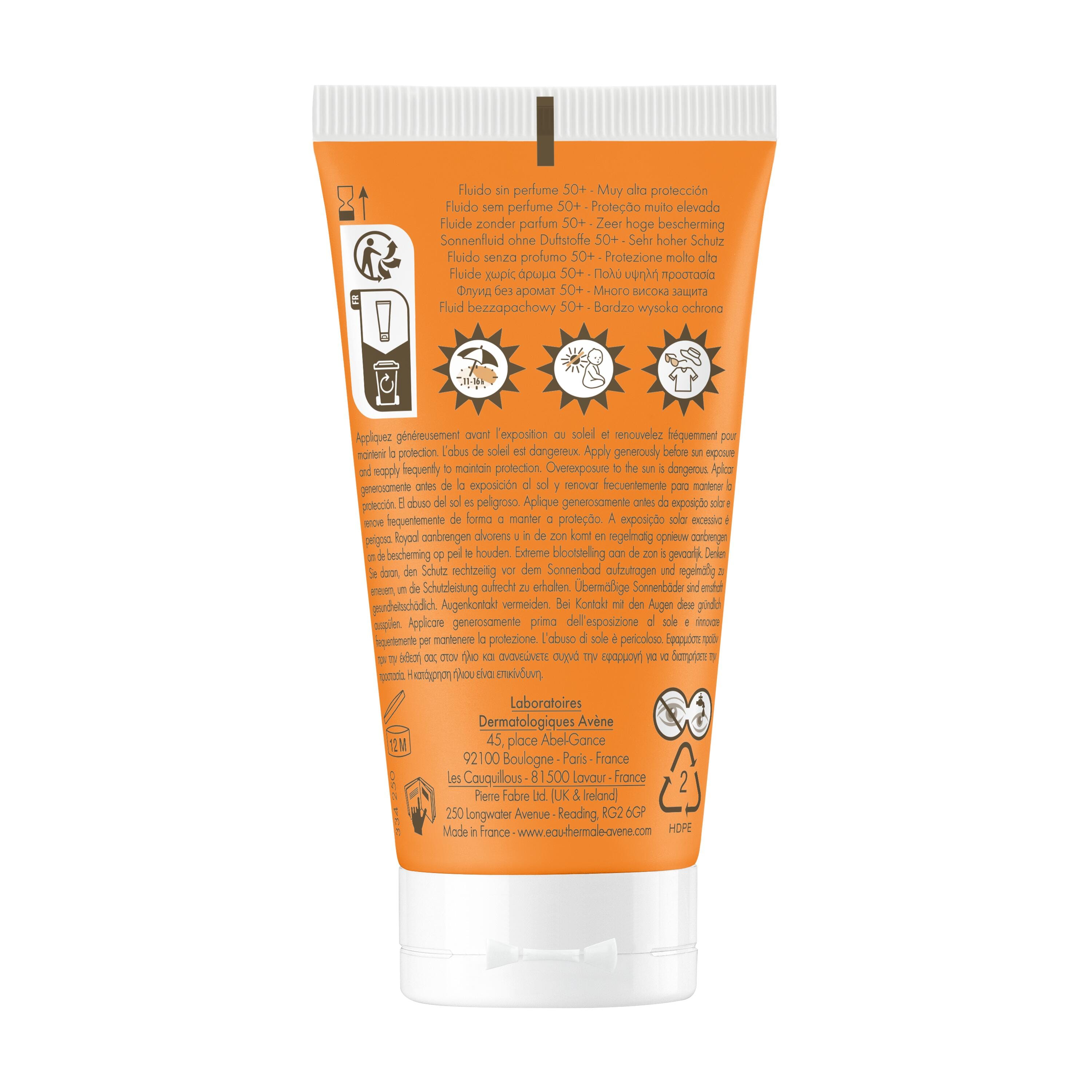 AVENE SOL FLUIDO SPF50+ SENZA PROFUMO NUOVA FORMULA 50 ML