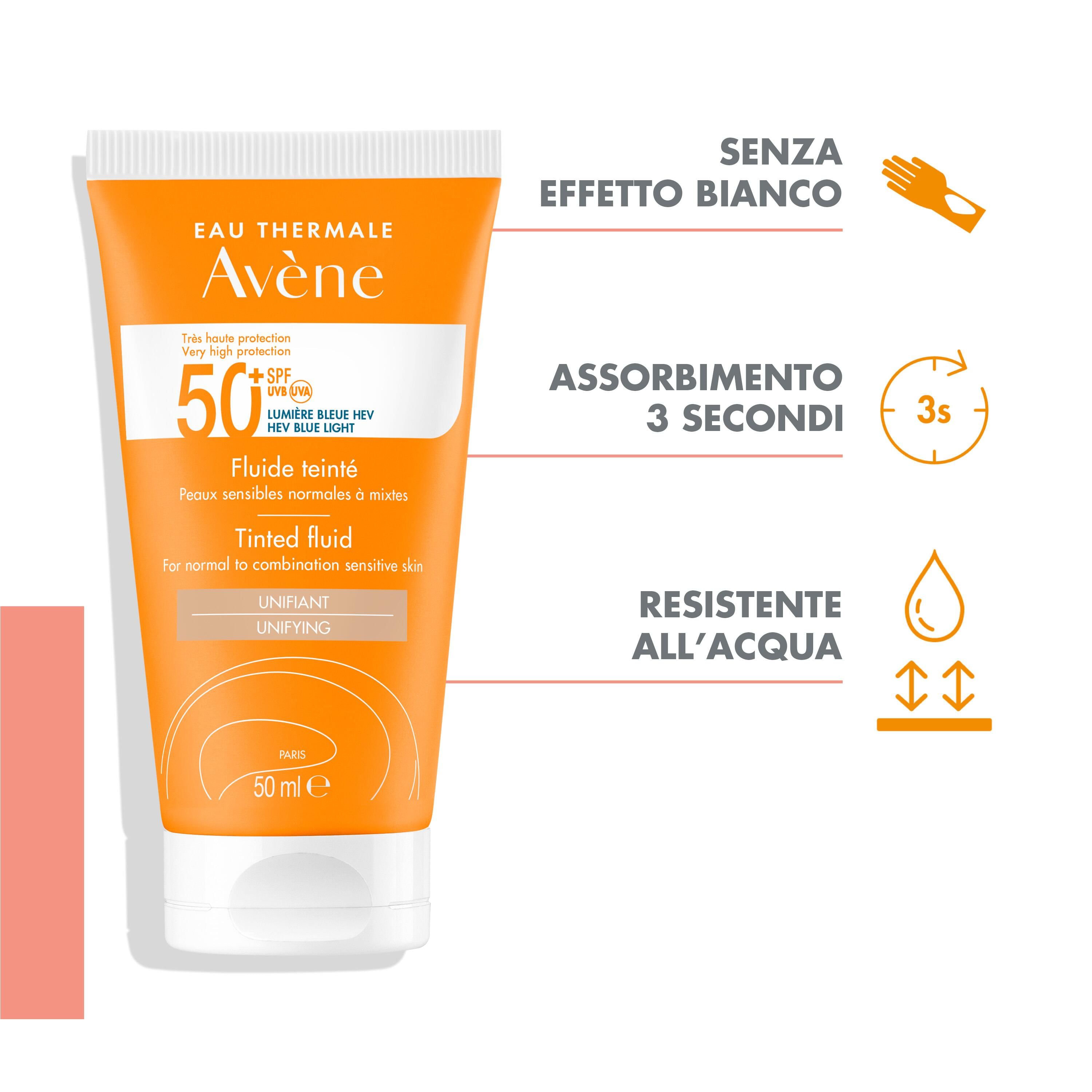 AVENE SOL FLUIDO SPF50+ COLORATO NUOVA FORMULA 50 ML