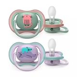 AVENT SUCCHIETTO ULTRA AIR COLLECTION 0-6 MESI MIXED COLLEZIONE ANIMALI 2 PEZZI