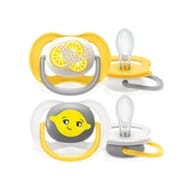 AVENT ULTRA AIR CIUCCIO ORTODONTICO 6-18 MESI NEUTRO/LIMONI 2 PEZZI