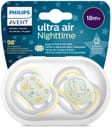 AVENT ULTRA AIR NIGHTTIME CIUCCIO ORTODONTICO 18 MESI+ 2 PEZZI
