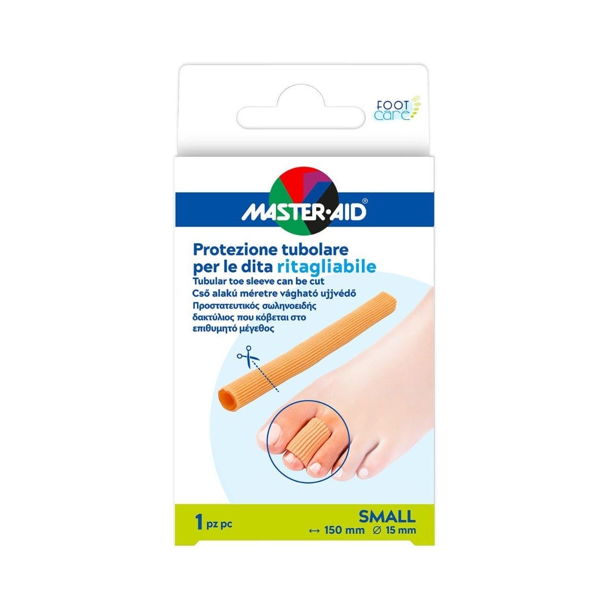 Protezione Tubolare Master Aid Footcare Ritagliabile 15 Cm 15 Mm Small C6
