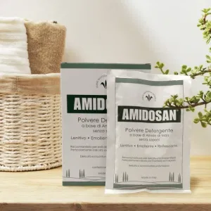 Amidosan Polvere Detergente Lenitiva Emolliente Rinfrescante 14 Buste 40 G