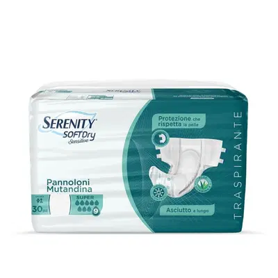 SERENITY PANNOLONE MUTANDINA SD SENSITIVE SUPER TAGLIA L 30 PEZZI SERENITY PANNOLONE MUTANDINA SD SENSITIVE SUPER TAGLIA L 30 PEZZI