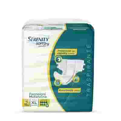 SERENITY PANNOLONE MUTANDINA SD SENSITIVE SUPER TAGLIA XL 15 PEZZI