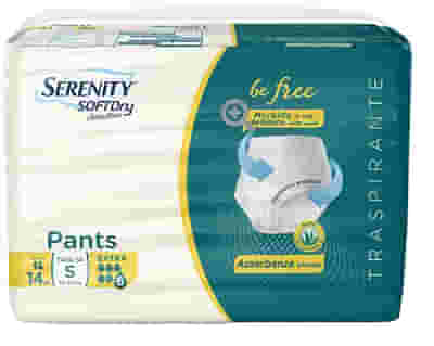 SERENITY PANTS SD SENSITIVE BE FREE SUPER TAGLIA S 14 PEZZI