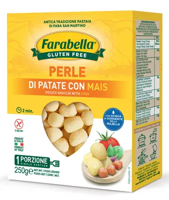 FARABELLA PERLE PATATE MAIS 250 G FARABELLA PERLE PATATE MAIS 250 G