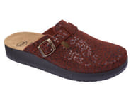 CALZATURA JANICE FELT+SEQUINS WOMAN RUST 37