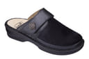 CALZATURA ONDINA ELASTICATED+LAMINATED LEATHER WOMAN BLACK 38