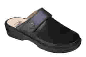 CALZATURA ONDINA ELASTICATED+LAMINATED LEATHER WOMAN BLACK 38