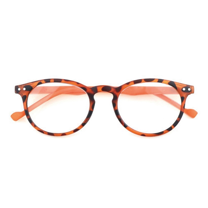 Occhiale Da Lettura Premontato Vedo & Leggo Tartaruga Aste Arancioni +2,50