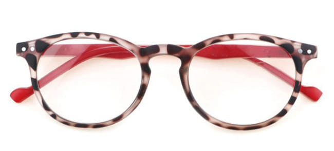 OCCHIALE DA LETTURA PREMONTATO VEDO & LEGGO TARTARUGA ASTE ROSSE +3,00