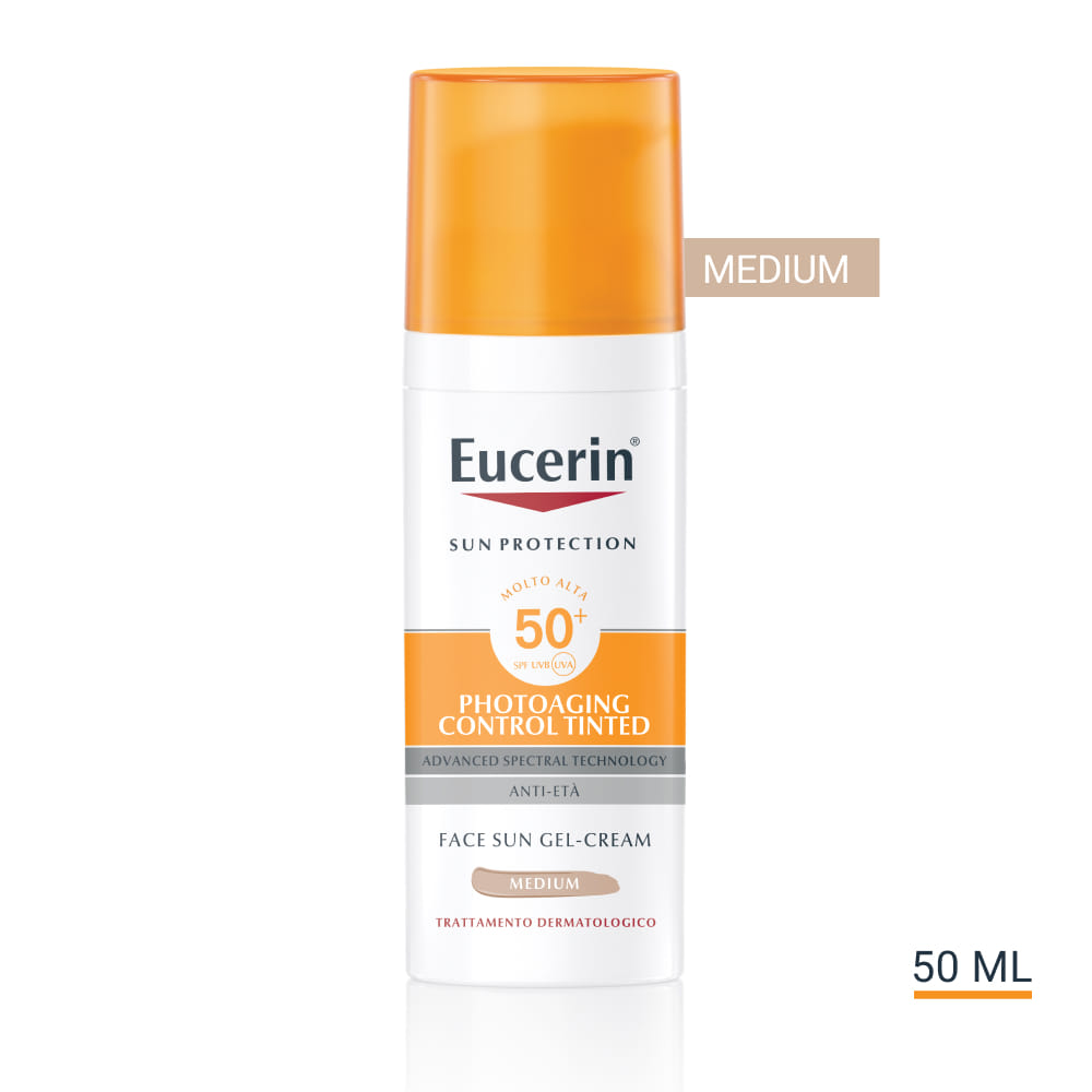 Eucerin Sun Photoaging Control Tinted Gel Creme Spf50+ Medium 50 Ml