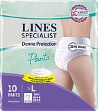 PANNOLONE PER INCONTINENZA LINES SPECIALIST DERMA PANTS MAXI L 10 PEZZI