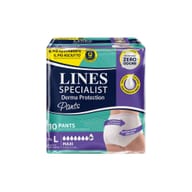 PANNOLONE PER INCONTINENZA LINES SPECIALIST DERMA PANTS MAXI L 10 PEZZI
