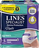 PANNOLONE PER INCONTINENZA LINES SPECIALIST DERMA PANTS MAXI L 10 PEZZI
