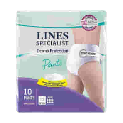 PANNOLONE PER INCONTINENZA LINES SPECIALIST DERMA PANTS MAXI L 10 PEZZI