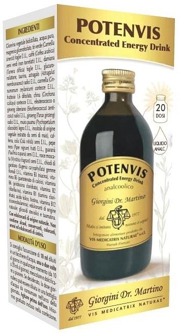 Potenvis Concentrated Energy Drink Liquido Analcoolico 200 Ml