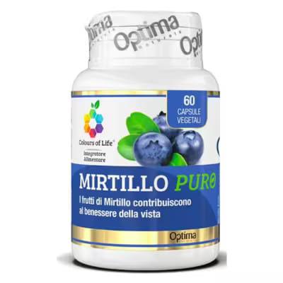 COLOURS OF LIFE MIRTILLO PURO 60 CAPSULE VEGETALI 500 MG