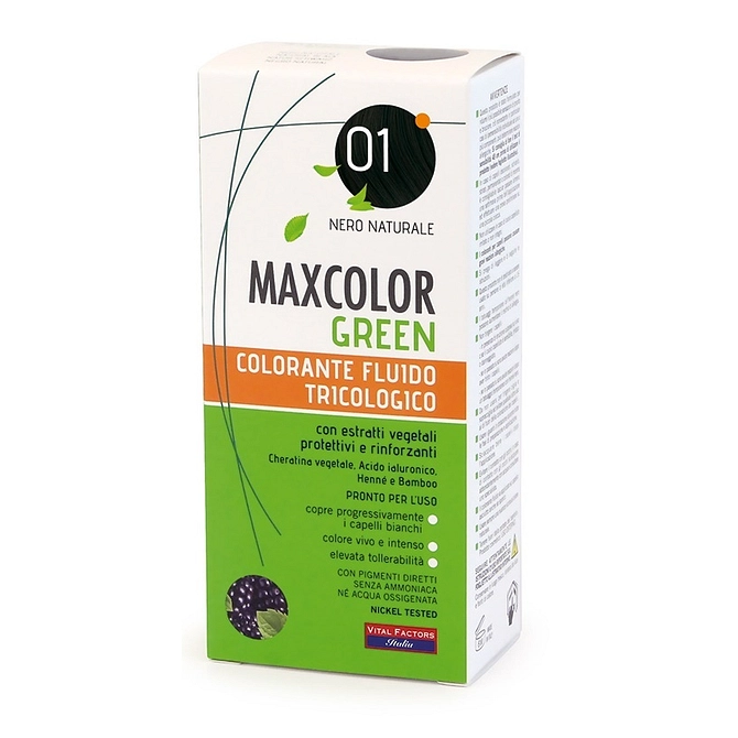Maxcolor Green 01 Nero Naturale 75 Ml + Balsamo 15 Ml