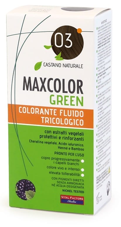 MAXCOLOR GREEN 03 CASTANO NATURALE 75 ML + BALSAMO 15 ML