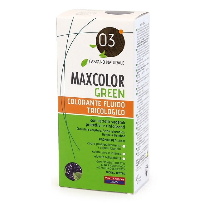 Maxcolor Green 03 Castano Naturale 75 Ml + Balsamo 15 Ml