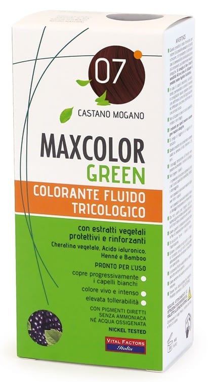 MAXCOLOR GREEN 07 CASTANO MOGANO 75 ML + BALSAMO 15 ML