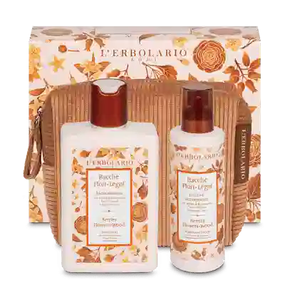 BACCHE FIORI LEGNI BEAUTY POCHETTE LEGNO DI CEDRO BAGNOSCHIUMA 250 ML + DEODORANTE 100 ML EDIZIONE LIMITATA