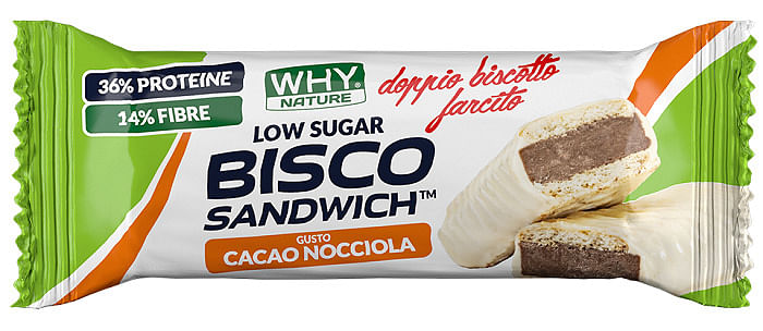 Whynature Bisco Sandwich Cacao Nocciola 45 G