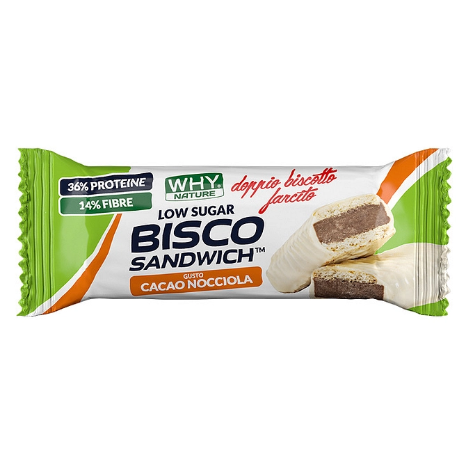 Whynature Bisco Sandwich Cacao Nocciola 45 G