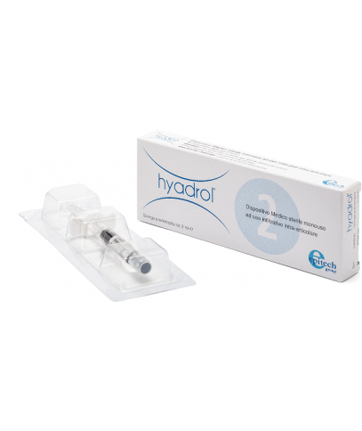 SIRINGA INTRA-ARTICOLARE HYADROL CON ACIDO IALURONICO 1% E ADELMITROL 2% CAPACITA' 2 ML