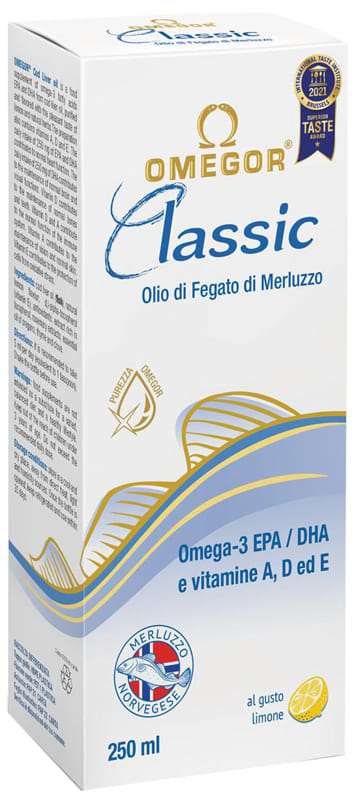 OMEGOR CLASSIC OLIO DI FEGATO DI MERLUZZO 250 ML