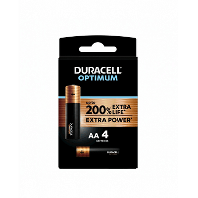 DURACELL OPTIMUM AA B4 4 PEZZI