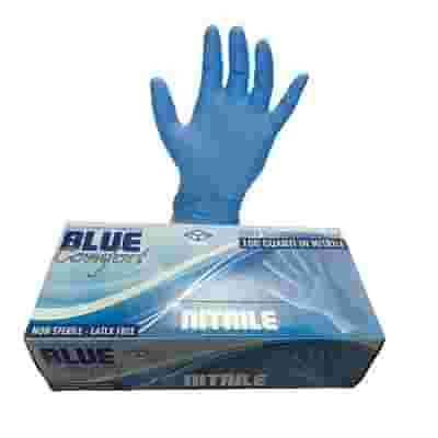 GUANTO DA ESAME IN NITRILE BLU SENZA TALCO LARGE 100 PEZZI