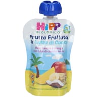 HIPP BIO FRUTTA FRULLATA&LATTE DI COCCO MELA BANANA CON LATTE DI COCCO E AVENA 90 G