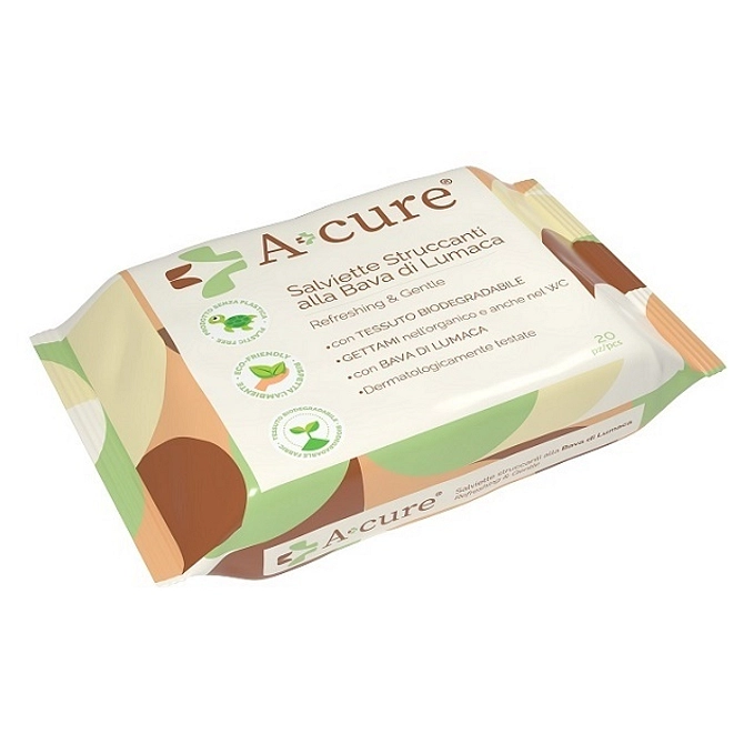 A+Cure Struccante Bava Di Lumaca Pocket Maxi 20 Salviette